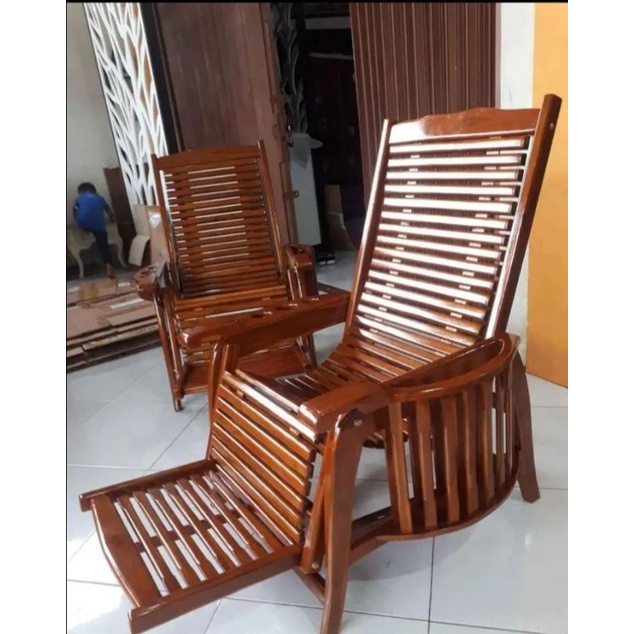 Kursi Malas Lipat Kayu Jati Jepara