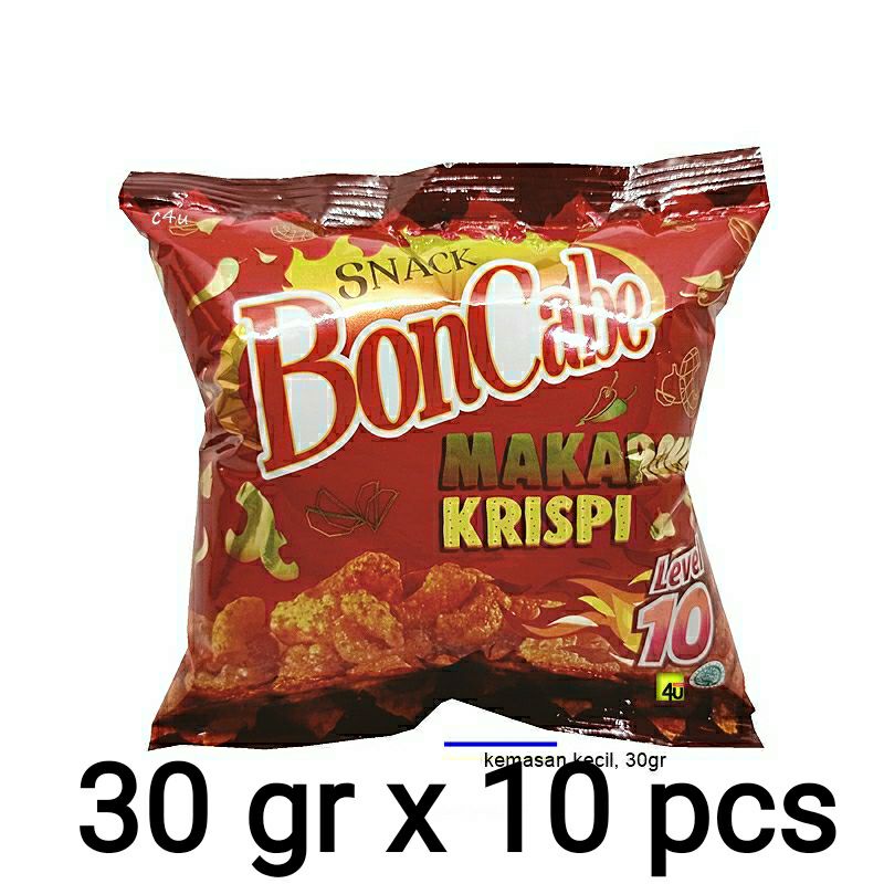 

Makaroni Krispy Boncabe Original Lv10 Berat 30 gr x 10 pcs Per Renceng