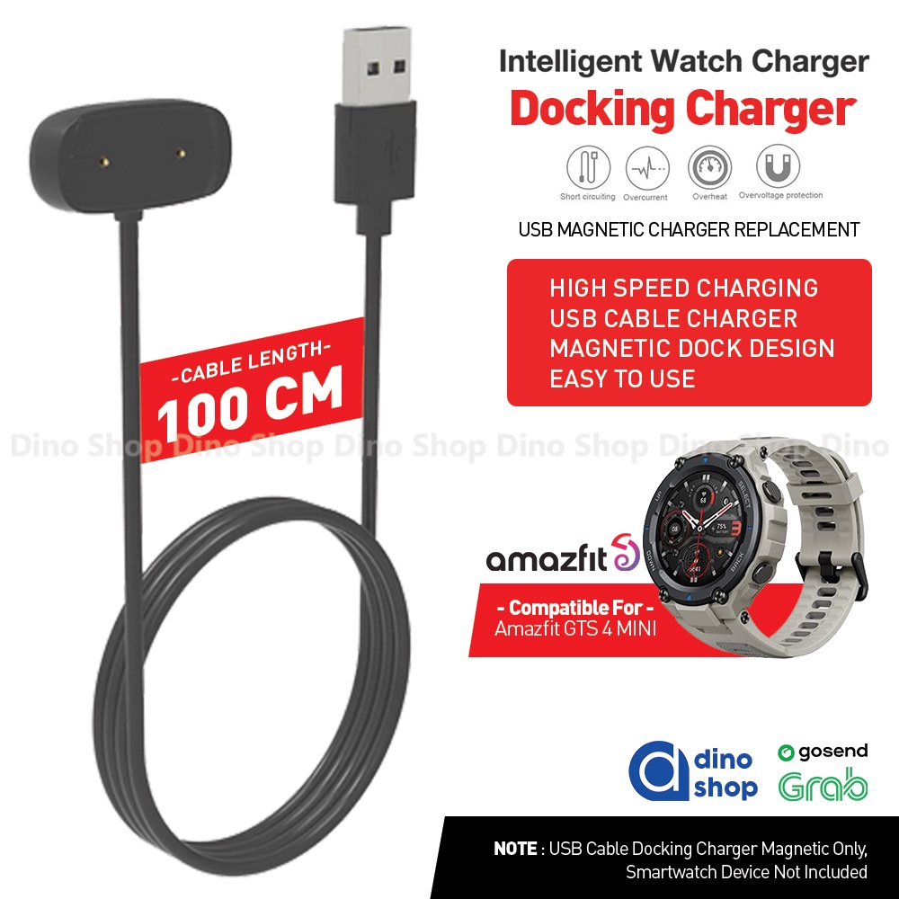 Dock Charger USB Cable For Amazfit T-rex PRO Kabel Cas Magnetic
