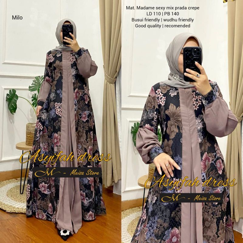 asyifah dress warna milo