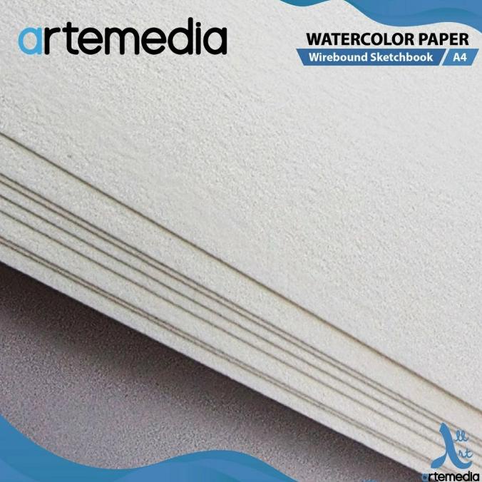 

Artemedia Watercolor Ring Book Buku Gambar Lukis Cat Air A3 A4 A5