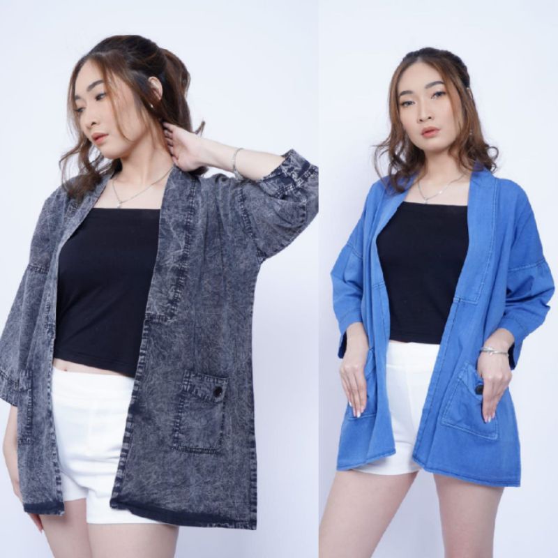 Cardigan Jeans wanita / Cardigan levis / Jaket Cardigan Jeans wanita kekinian