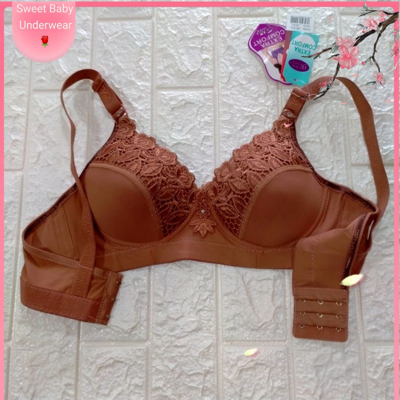 1 PCS PIAOLI || BRA PIAOLI BORDIR BUSA TANPA KAWAT KAIT 3 || BH PIAOLI BUSA KAIT TIGA TANPA KAWAT ||