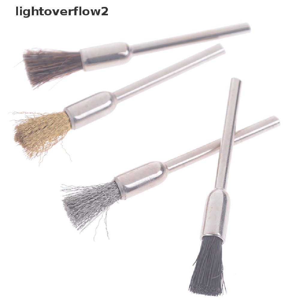 (lightoverflow2) 1pc Sikat Kawat Tembaga Pembersih Mata Bor Elektrik Untuk Manicure (ID)