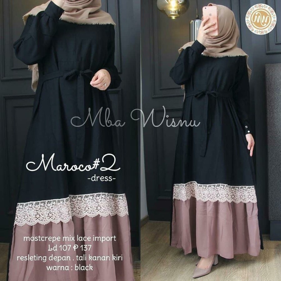 gamis terbaru gamis terbaru 2023 lebaran wanita midi dress gamis dewasa gamis gamis hitam C8G6 premi