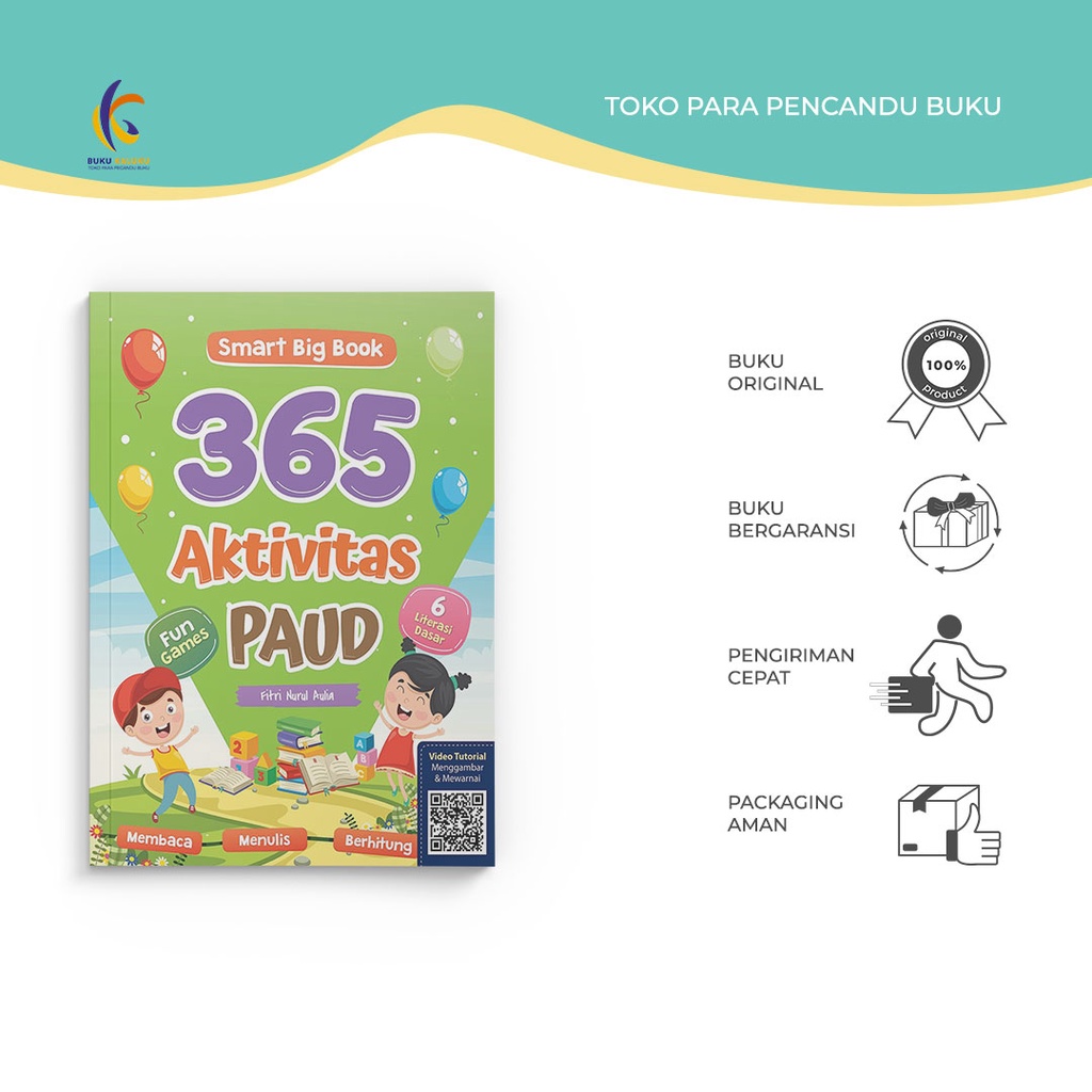 Buku Anak - Smart Big Book ; 365 Aktivitas Anak Paud - Cikal Aksara - Fitri Nurul Aulia - Buku Kaluk