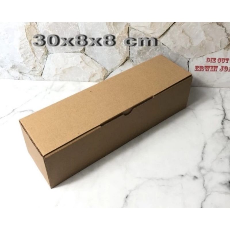 

Kardus Box uk. 30x8x8 cm Kotak Karton Die Cut