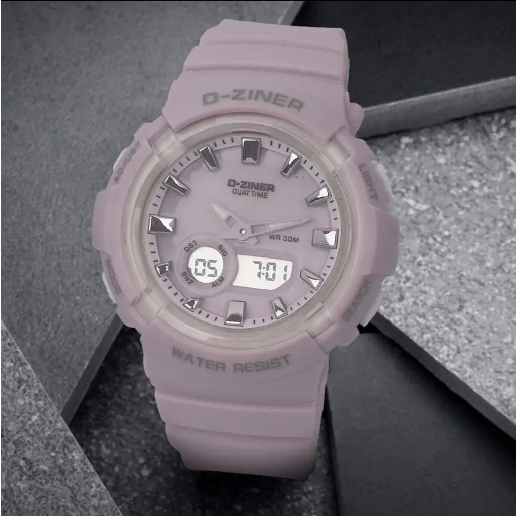 JAM TANGAN WANITA DZINER 8305 ORIGINAL JAM TANGAN BABY-G BGA 280 DIGITAL ANALOG DUAL TIME ANTI AIR WANITA SPORTY JAM TANGAN FASHION WANITA BABY G