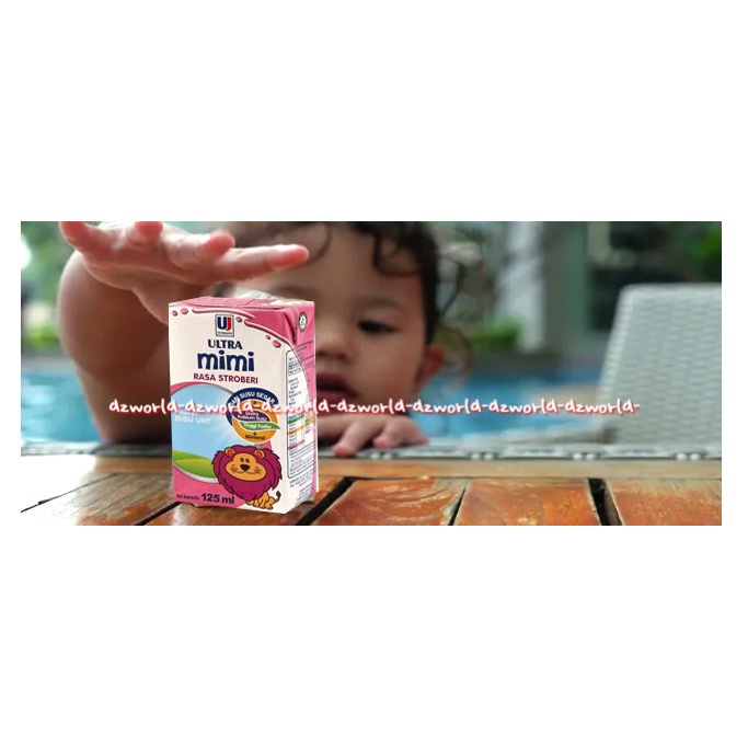 Ultra Mimi Kids 125ml Susu Ultra UHT Untuk Anak Anak Rasa Full Cream Stroberi Coklat Vanila Susu Cair Siap Minum Mimi Milk Drink
