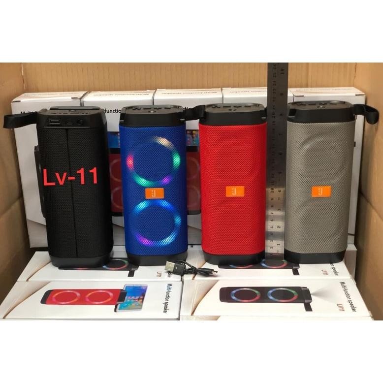 SPEAKER BLUETOOTH LV-11 + SENTER LED WIRELESS PORTABLE LAMPU SPEAKER LV11 PORTABLE SPEAKER MUSIC BOX BLUETOOTH