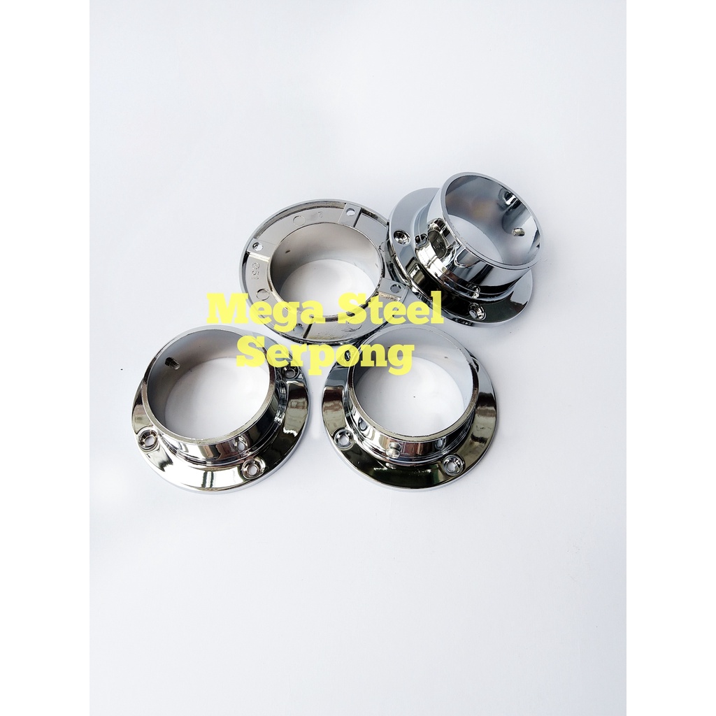 Bracket braket Pipa Bulat Topi Stainless 2 Inch