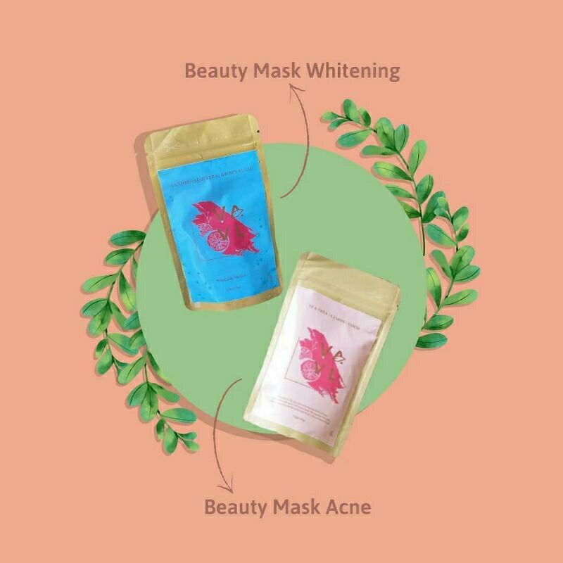 (READY STOCK) Beauty mask whitening vavl beaute 100gr
