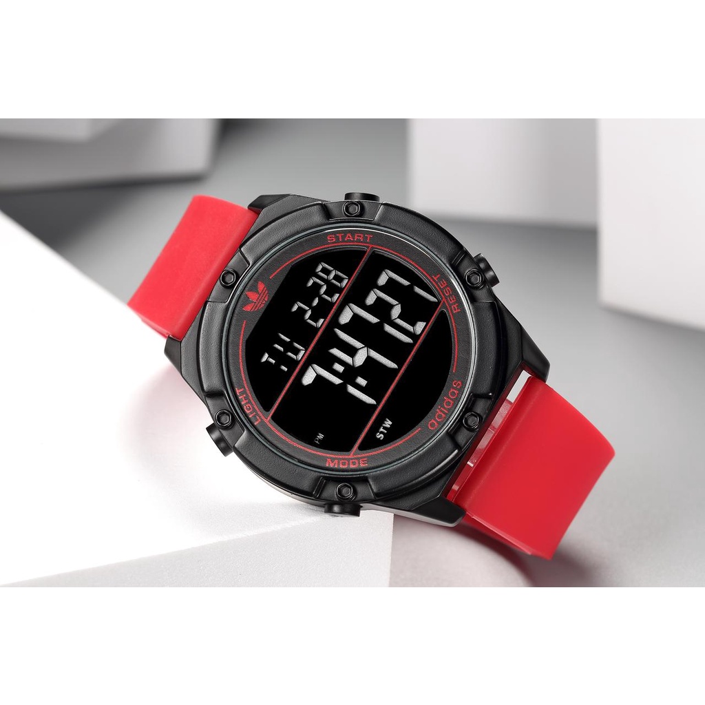 Jam Tangan Wanita&Pria Digital Adidas Strap Rubber Free Box+Baterai Cadangan 4,3CM