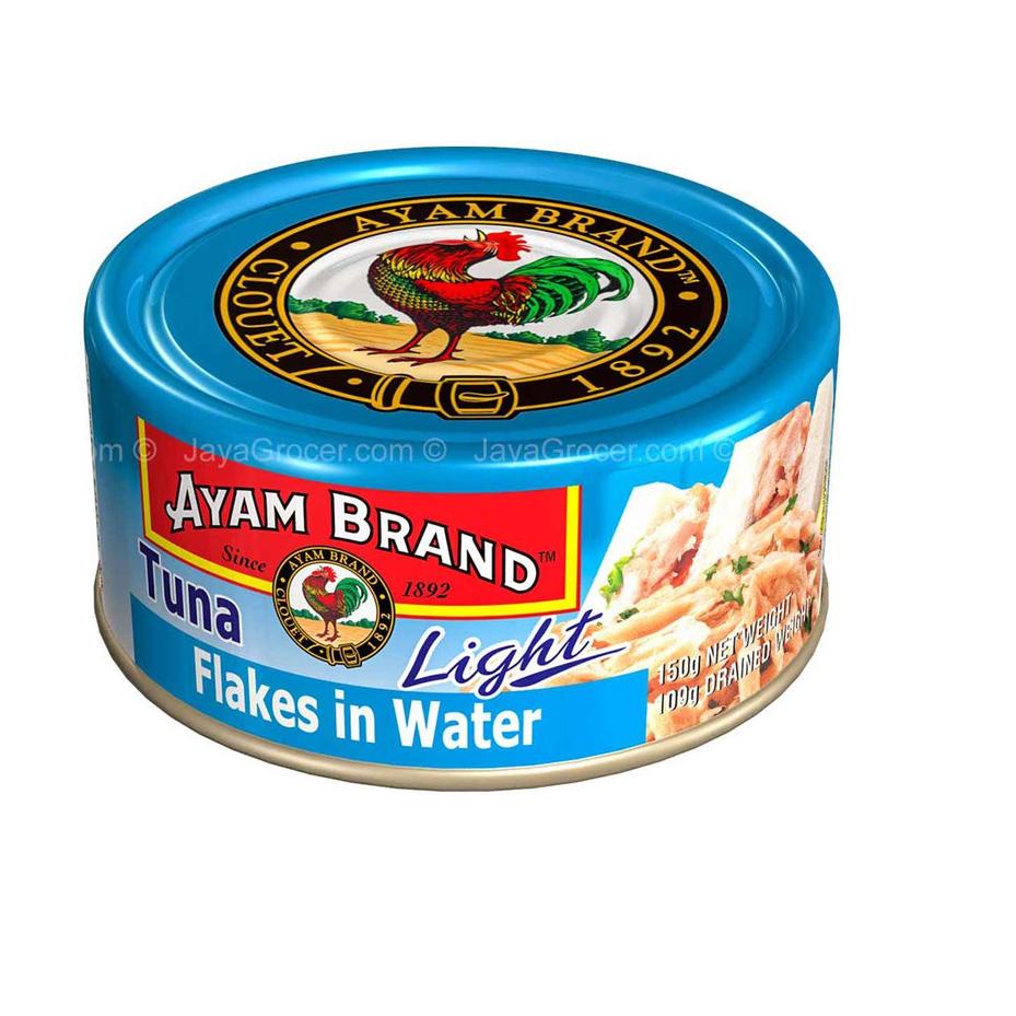 

CodeU0g0F--Ikan Tuna Kaleng Flakes Light Water Ayam Brand 160gr