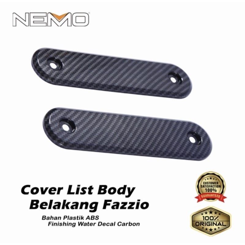 COVER LIST BODY BELAKANG FAZZIO CARBON NEMO ORGINAL