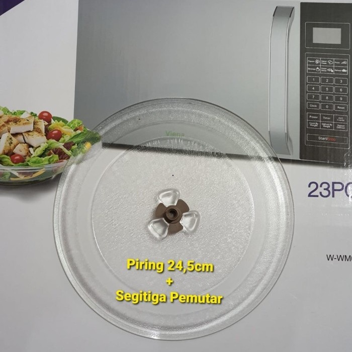 Microwave Piring Microwave 24.5 Cm - Piringan Kaca Tatakan Microwave