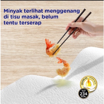 Paseo Calorie Absorb | Tissue Penyerap Minyak &amp; Air | Tissue Dapur 1 Roll
