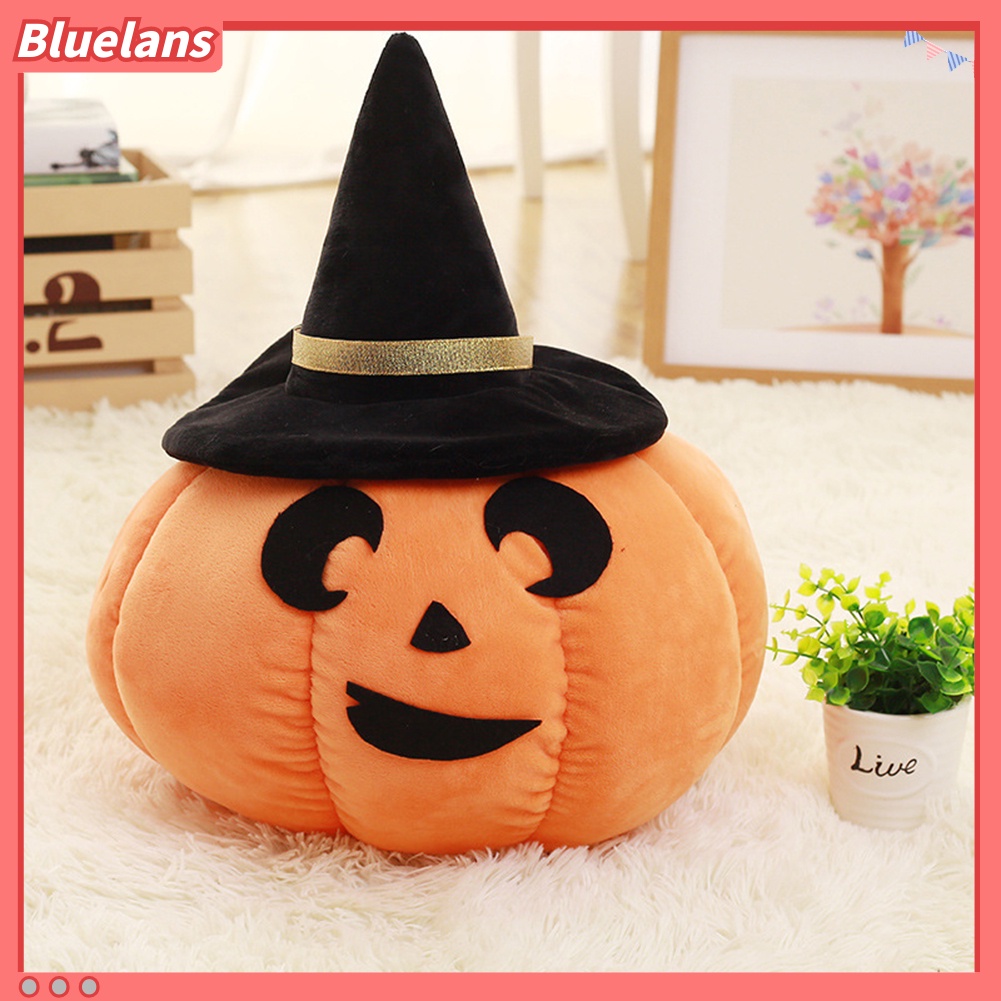 Mainan Boneka Labu Halloween Bahan Plush Ukuran 22 / 45cm Untuk Hadiah Anak