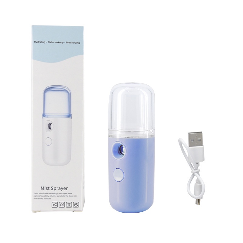 Nano Spray Perawatan Wajah Mini Portable USB Mist Sprayer Pelembab