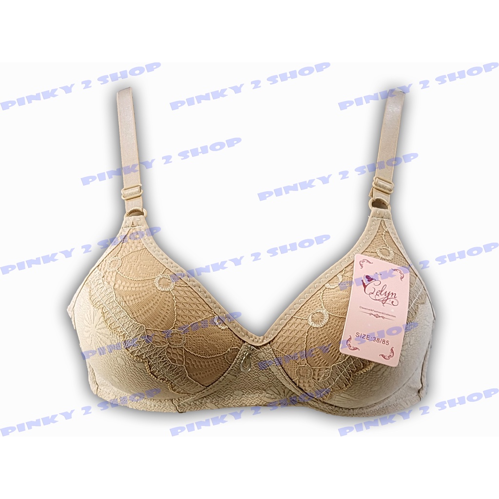 BRA BH TANPA KAWAT KOMBINASI BRUKAT SIZE 34-40