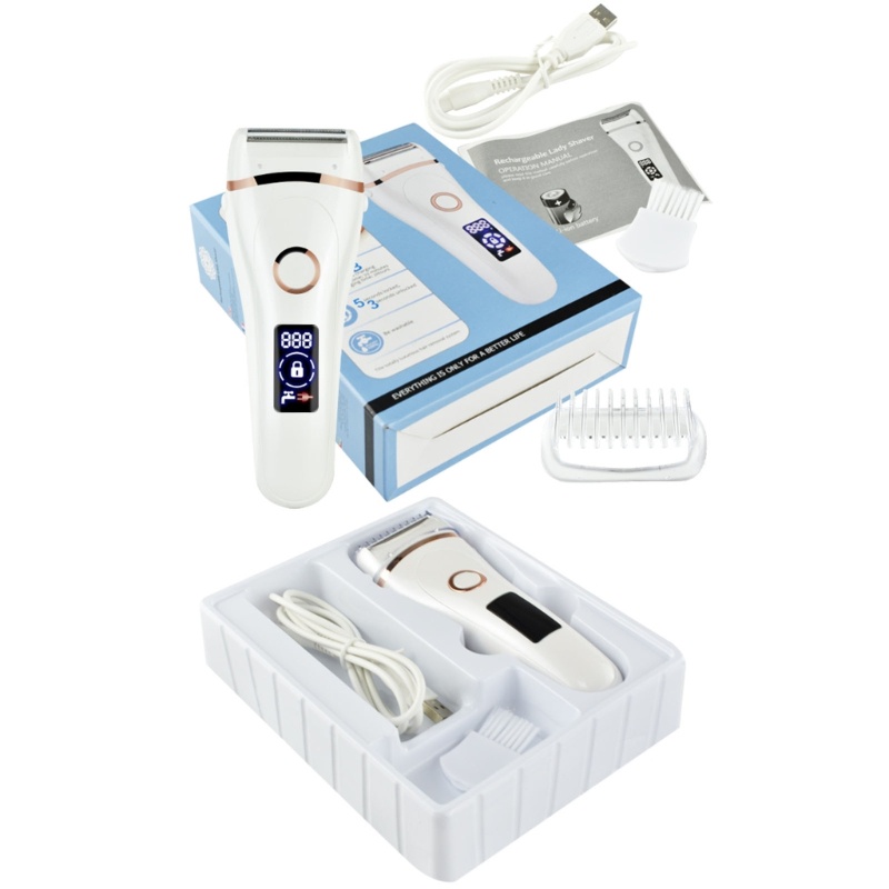 Alat Cukur Epilator Listrik Penghilang Rambut Tubuh Tanpa Sakit Tahan Air Untuk Wanita