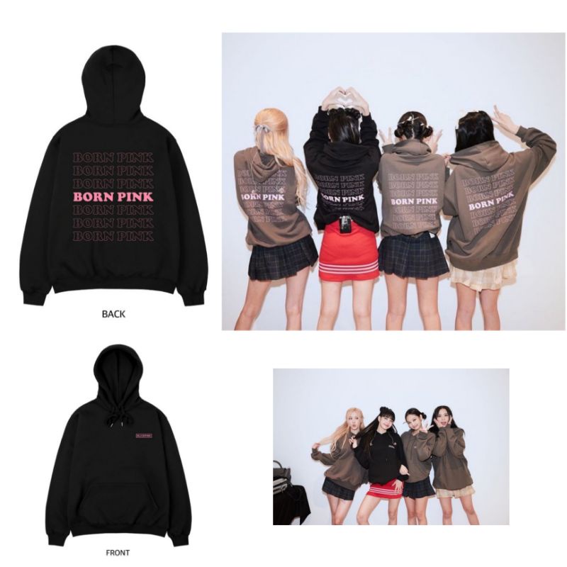 S - XXXXXL (6XL) Hoodie B0RN PINK Bigsize KPop Korean Style Brown Black Hitam Abu Tua Cute Oversize Fleece Premium