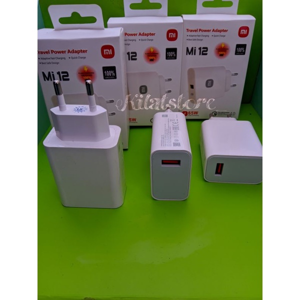 BATOK CHARGER XIAOMI MI 12 65W SUPPORT FAST CHARGING ADAPTER