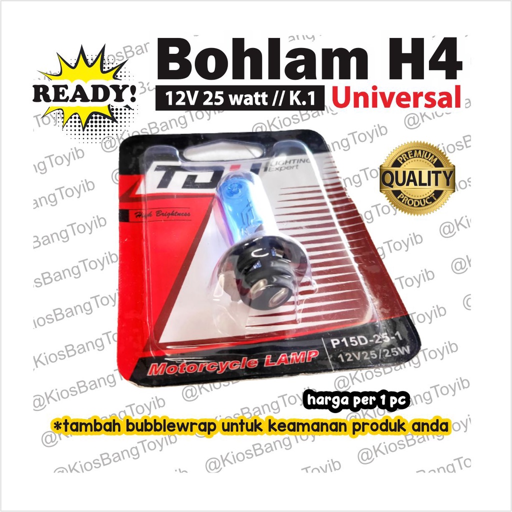 Bohlam Lampu Depan Motor Bebek Matic Halogen Hologen 12v 35watt (TDH)