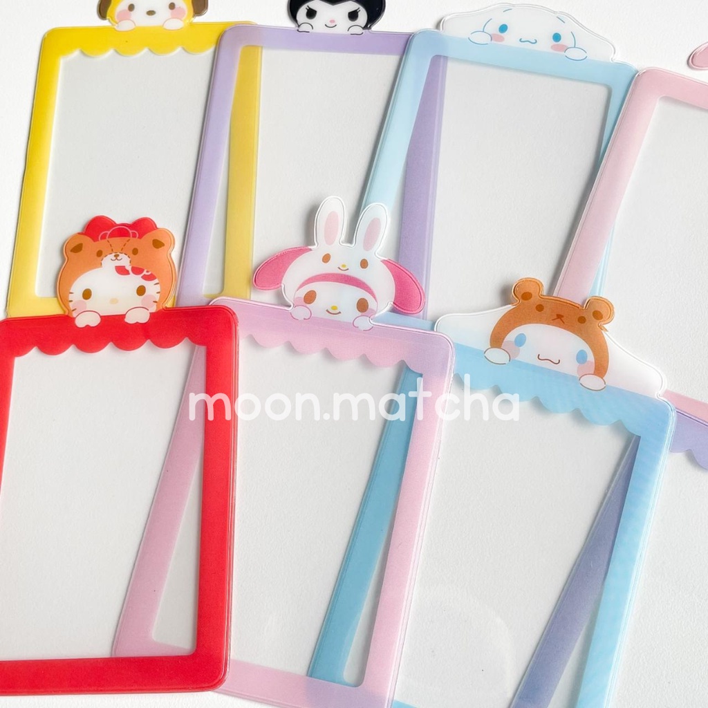 Photocard Sleeve Holder Card Holder Lucu Karakter Material EVA