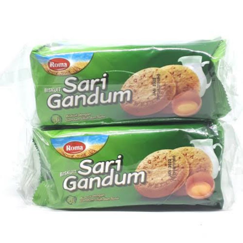 

BISKUIT ROMA SARI GANDUM 1 RENCENG ISI 10 PCS X 39GR