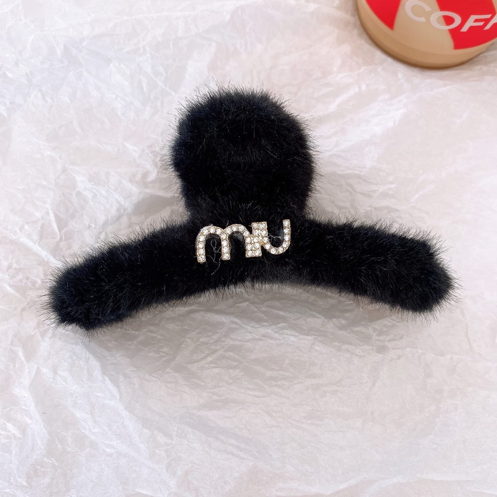 JEPIT MIU BLACK JEPITAN RAMBUT JEDAI CEPOL PONYTAIL AKSESORIS FASHION KOREA IMPORT