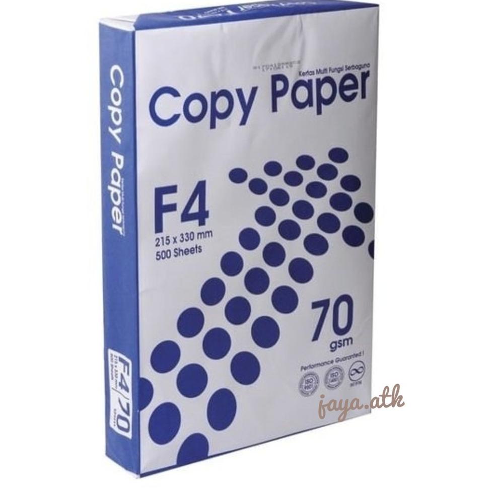 

QMA Kertas HVS F4 Copy Paper 70gsm - Per 100pcs≛ (Grosir)Murah ➣