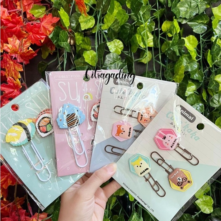 

PENJEPIT KERTAS SUSHI BESAR PAPER CLIP LUCU WARNA WARNI KARTUN BOOKMARKS CARTOON SIMPLE ANAK KARAKTER GROSIR LUCU ECER MURAH