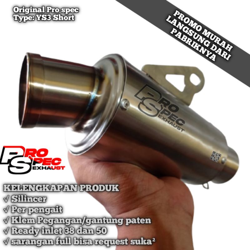 Silincer Pro Spec exhaust YS3 Original Knalpot Racing Universal