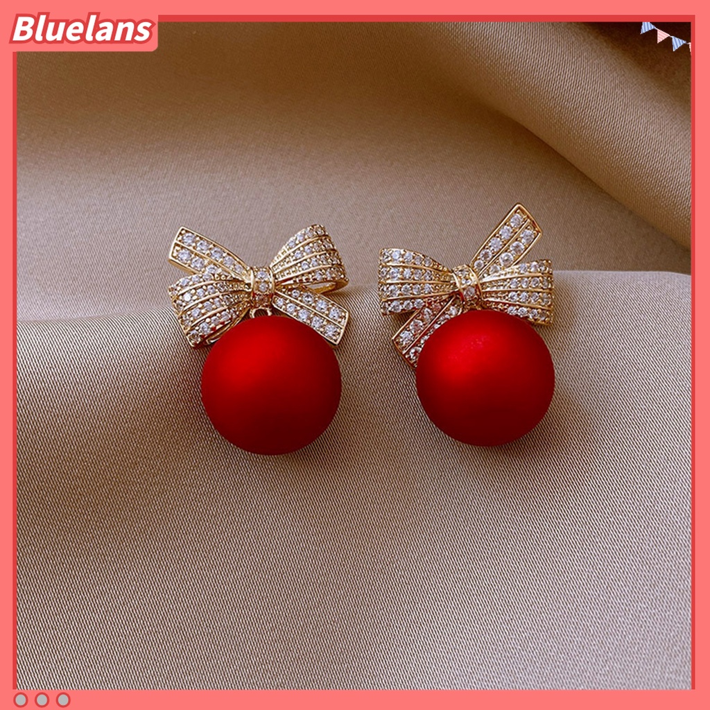 Bluelans 1 Pasang Anting Stud Bahan Alloy Tahan Pudar Untuk Wanita