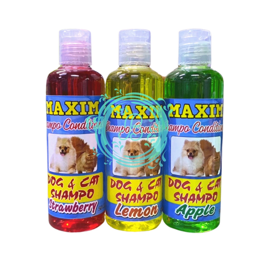 Maxim Cat &amp; Dog Shampoo Strawberry Lemon Apple Shampo Kucing Anjing