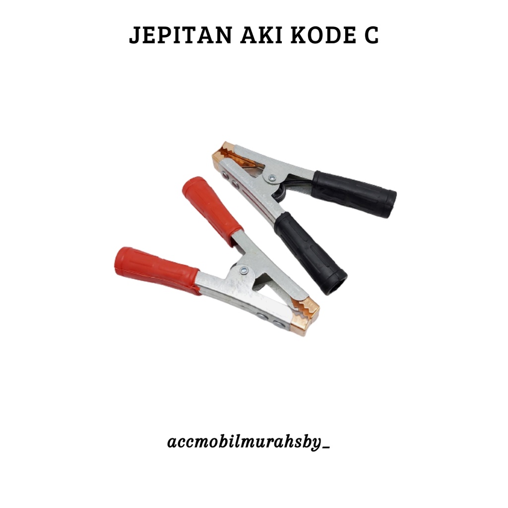 Jepitan kepala karet jumper aki besar clamp aki 600A Charger aki mobil  jepit kepala aki accu C