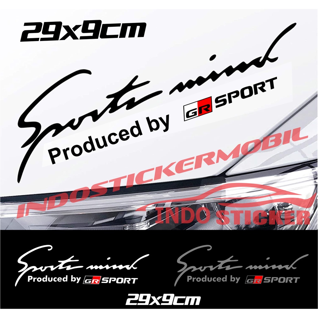 sticker gr sport sticker stiker gr sport racing kap body mobil toyota gr sport yaris innova agya vel