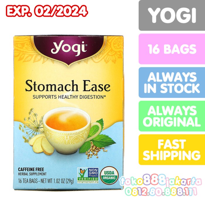 

ORIGINAL MURAH YOGI TEA STOMACH EASE CAFFEINE FREE TEH HERBAL ORGANIK
