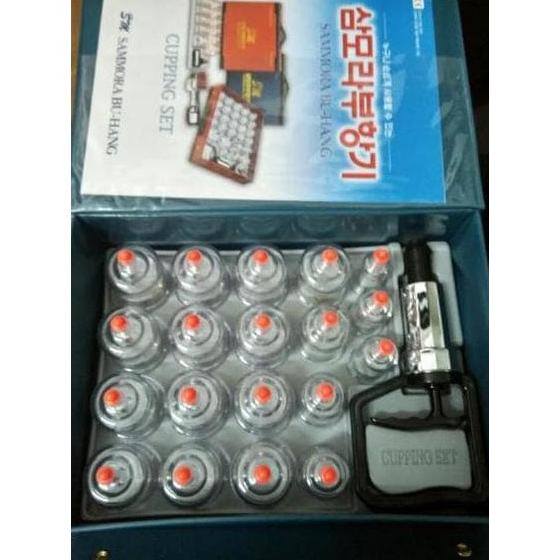 PRODUK- KOP ANGIN / ALAT BEKAM SAMMORA ISI 19 KOREA BIRU [MURAH] .