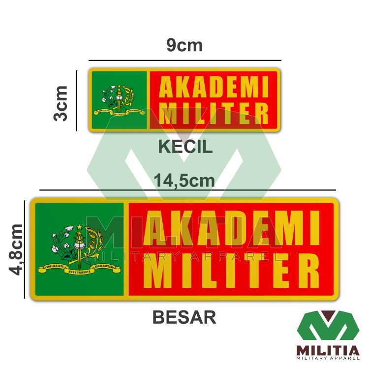 Stiker Vynil AKADEMI MILITER