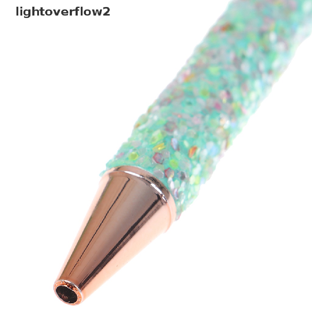 (lightoverflow2) Pulpen Tinta Hitam 0.5mm Dengan Glitter Untuk Kantor