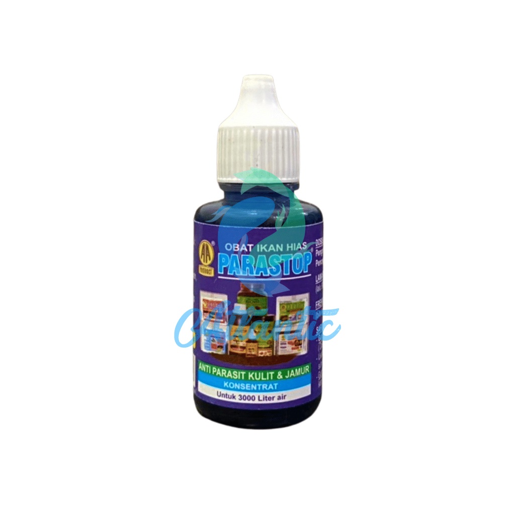 Parastop 30 Ml Obat Biru Ikan Anti Parasit Jamur 30ml AA Product