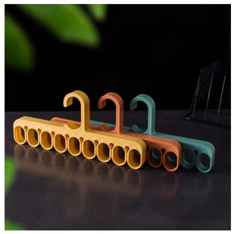 ♫ Megata ♫ A226 Magic Hanger Gantungan Baju Organizer 9 Lubang Untuk Pakaian Handuk Serbaguna