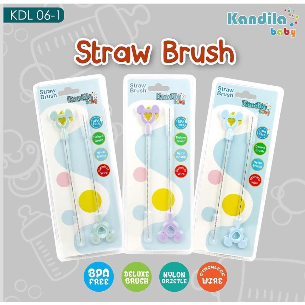 (KDL06-1) KANDILA Straw Brush // Sikat Sedotan