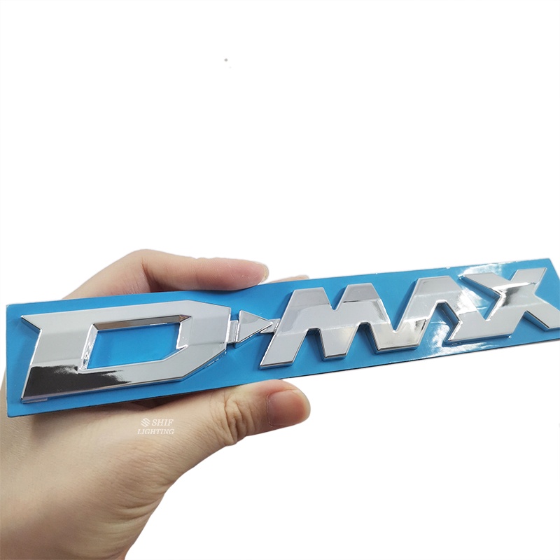 1pc Stiker Emblem Logo DMAX Bahan ABS Untuk Bagasi Belakang Mobil ISUZU DMAX