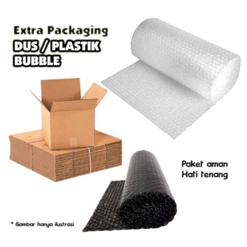

(WAJIB) EXTRA BUBBLE WRAP DAN KARDUS/DUS UNTUK PENGAMAN /EXTRA
