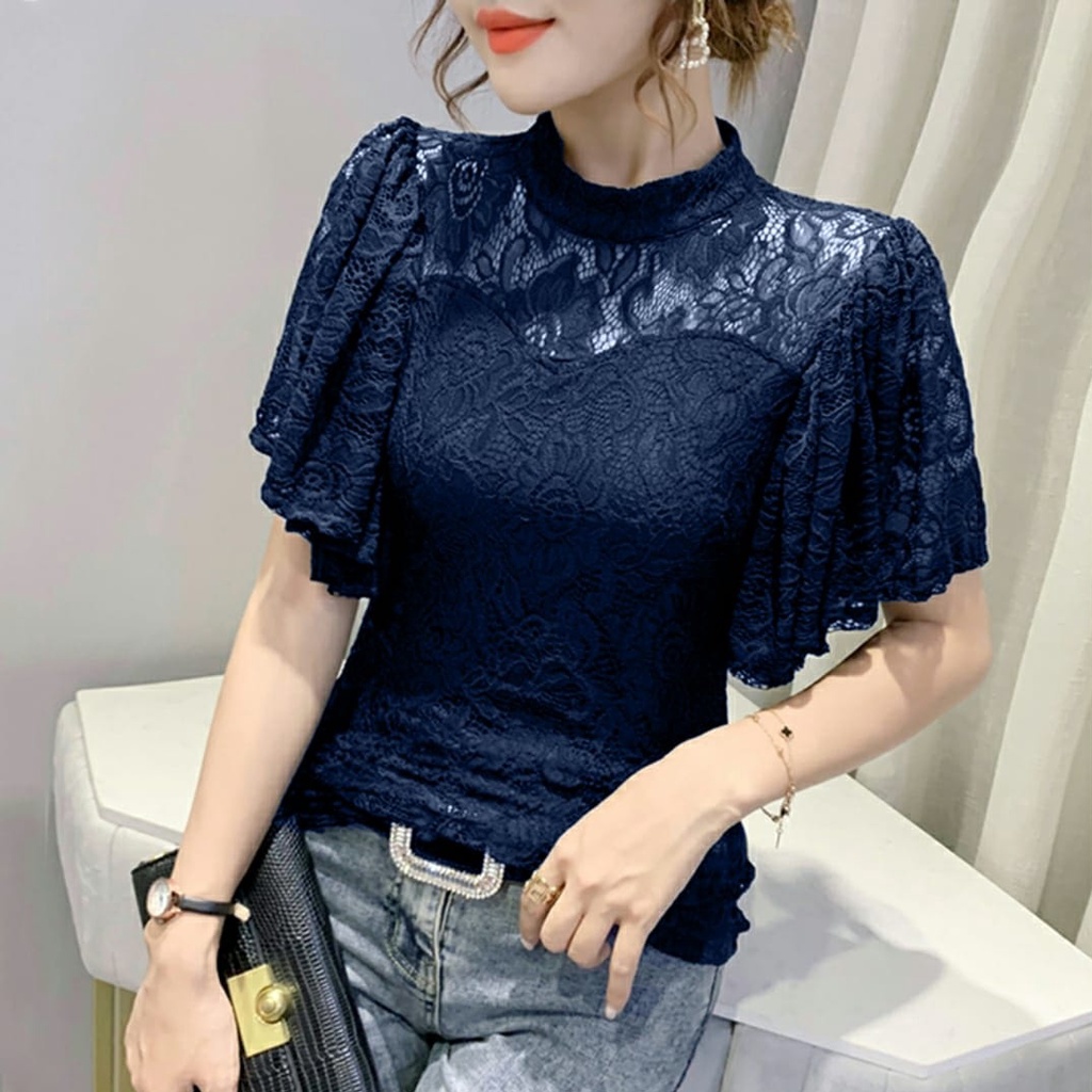 [MCFK] Blouse Bohemia / Blouse Wanita Korea / Atasan Wanita Cantik Trend 2023 / Baju Wanita Elegant / Atasan Cantik Model Baru