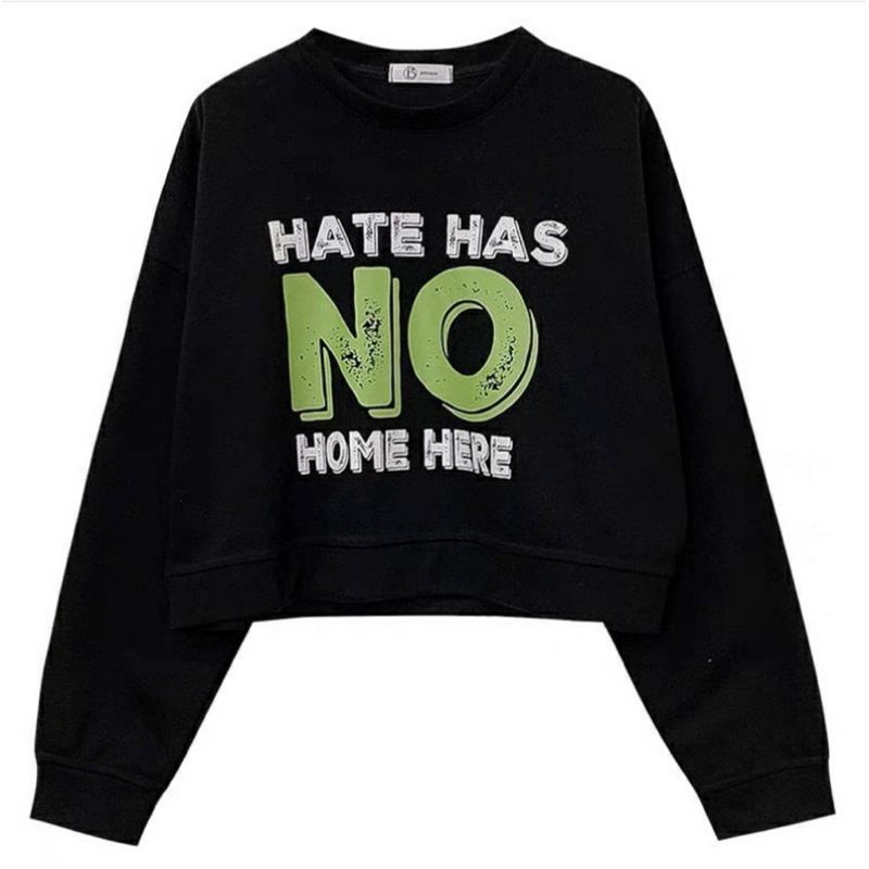 NO CROP SWEATER WANITA KOREAN | BASIC SWEATER