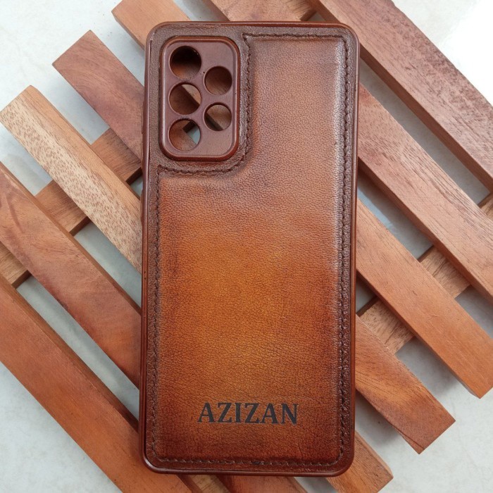 Custom Case Kulit Asli Samsung A32 4G Free Design Nama & Logo